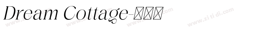 Dream Cottage字体转换